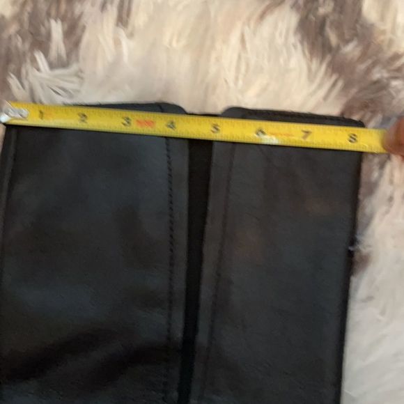 Enzo Angiolini Black Leather Tall Zip Boots Size 8 - Picture 12 of 13